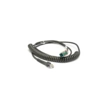 Zebra Powered USB kabel, 2.8 m, Gekruld, Shielded