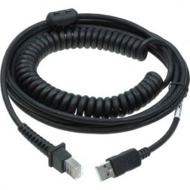 Datalogic USB kabel, 5 meter, gekruld, kleur zwart