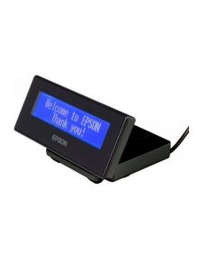 Customer display, 2x20 characters (VFD), USB, emulation: OPOS, ESC/POS, incl.: stand, colour: black