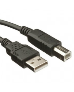 USB kabel (A/B), 2m, zwart